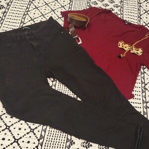 Deep Black Skinny Jean
